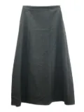 The Row Pre-Owned 2000s wool long skirt - Grey