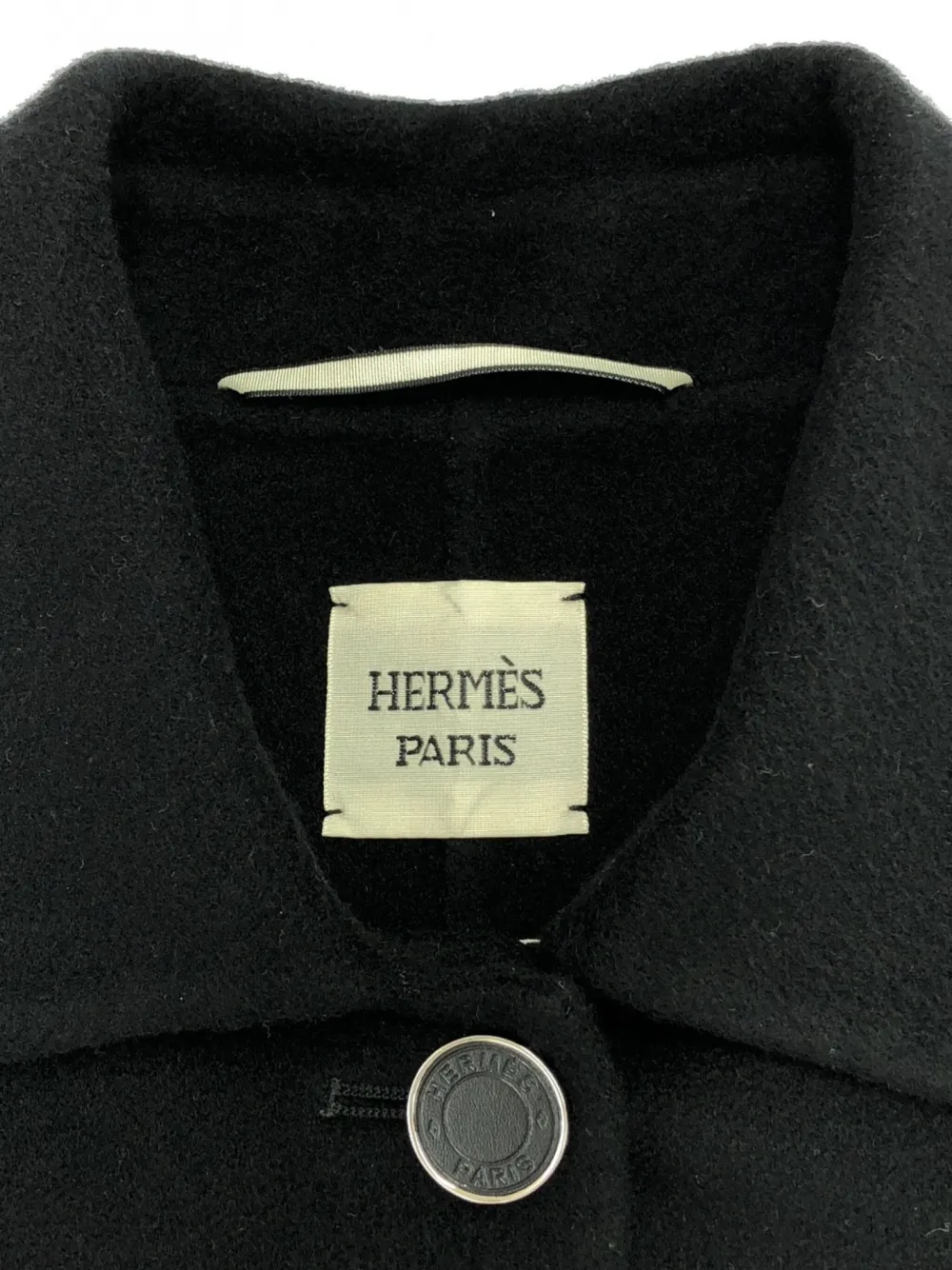 Pre-owned Hermes 2010s Cashmere Jacket In Black