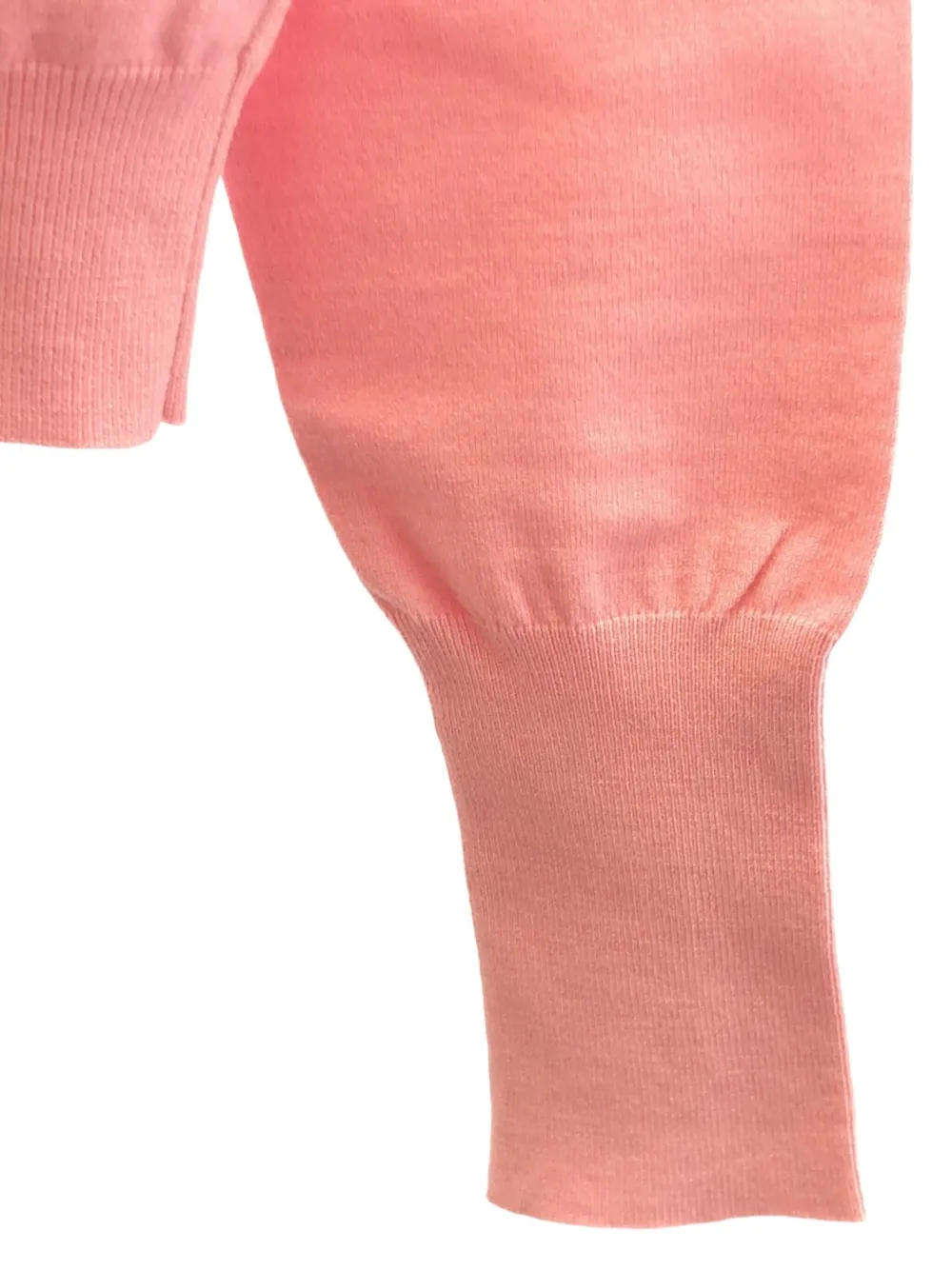 Pre-owned Louis Vuitton 2010s Ribbed-collar Wool Sweater In Pink