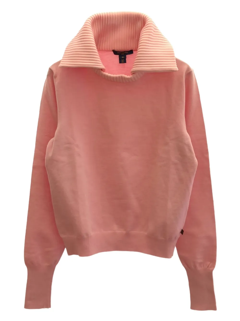 Louis Vuitton Pre-Owned 2010s ribbed-collar wool sweater | Pink | Image 1