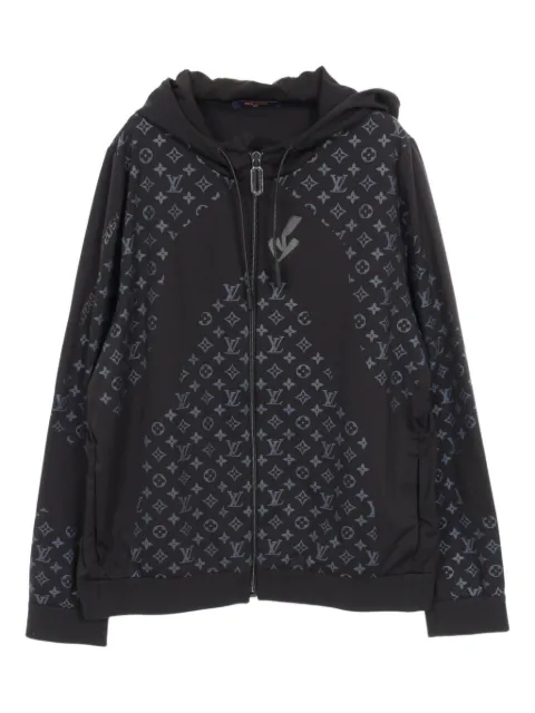 Louis Vuitton Pre-Owned 2010s Monogram zip-up hoodie