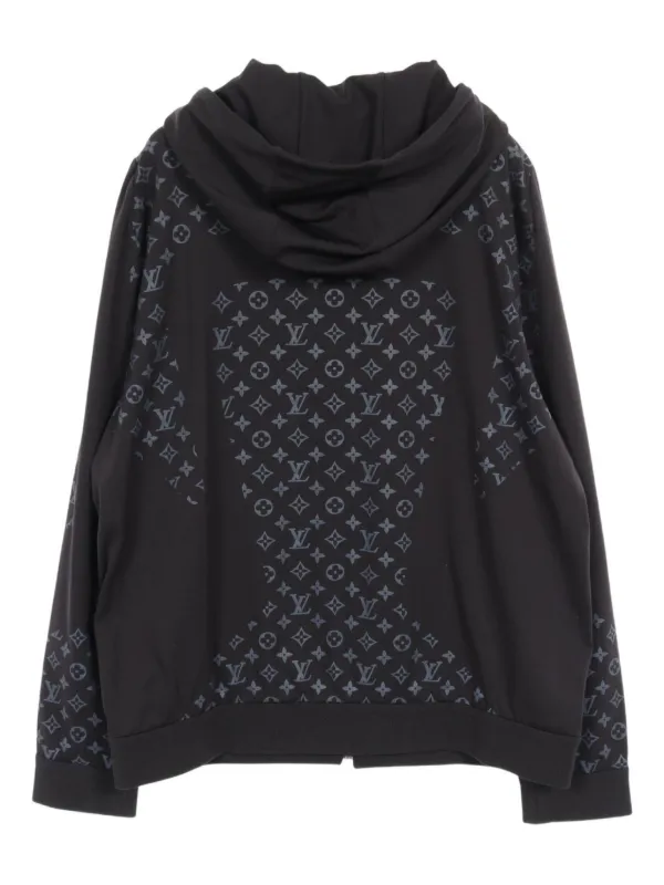 LOUIS VUITTON ブラック Louis Vuitton Black Leather Studded Monogram Constellation