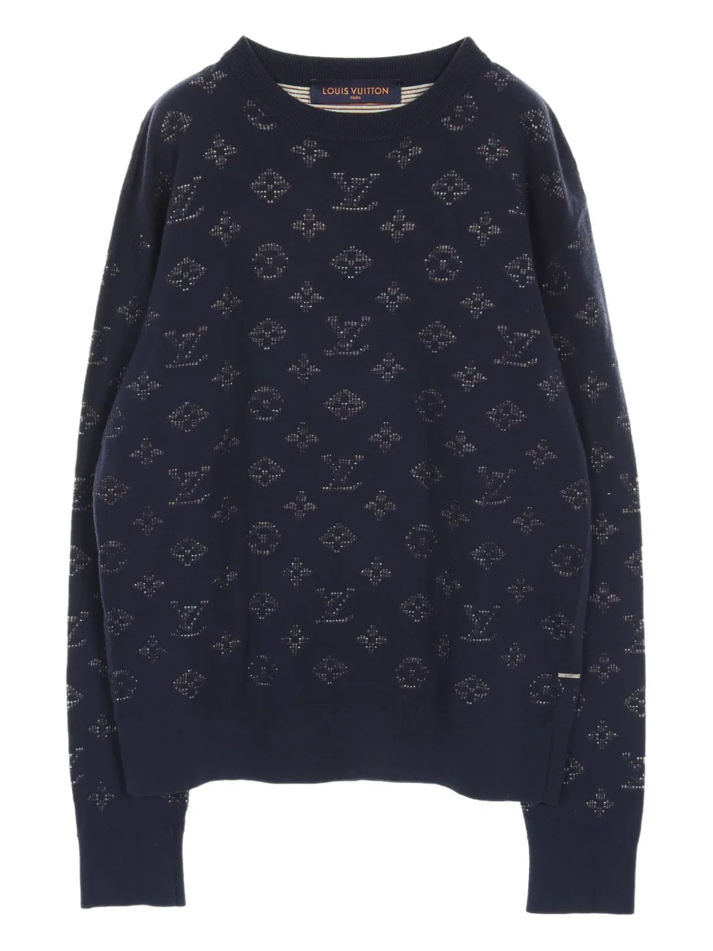 Louis Vuitton Pre-Owned 2010s Drop Needle Monogram sweater | Blue | Image 1