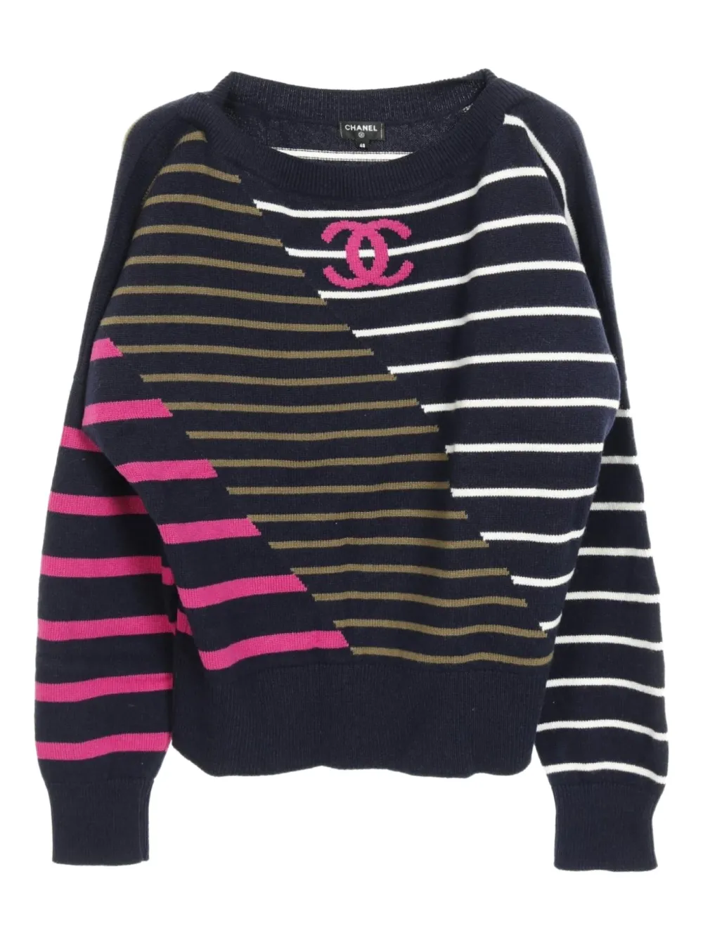 1986 stripes cashmere sweater