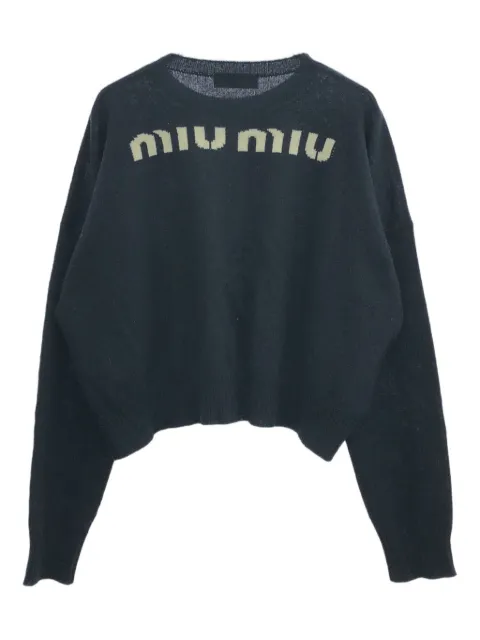 Miu Miu Pre-Owned 00s cashmere knit sweater