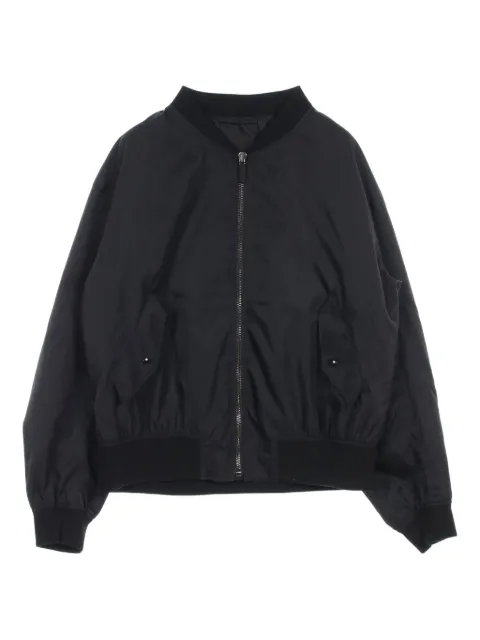 Prada Pre-Owned chamarra bomber con placa del logo 2010