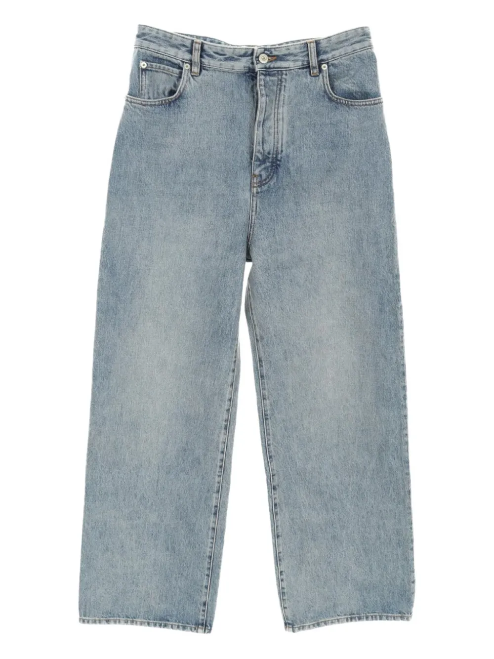 Loewe Pre-Owned 2020s washed wide-leg jeans | Blue | Image 1