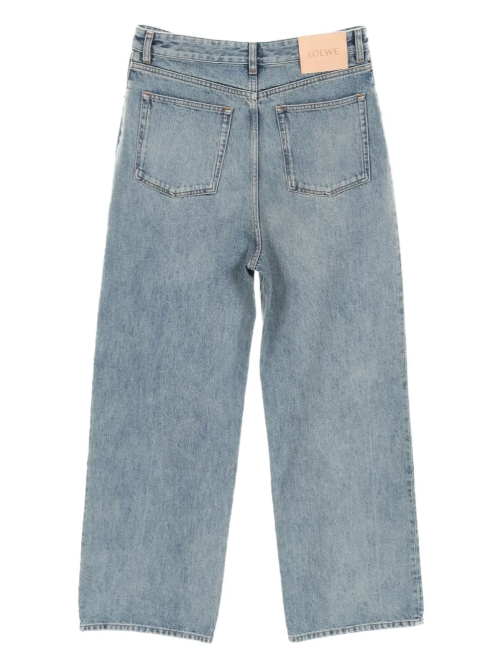 Loewe Pre-Owned 2020s washed wide-leg jeans | Image 2
