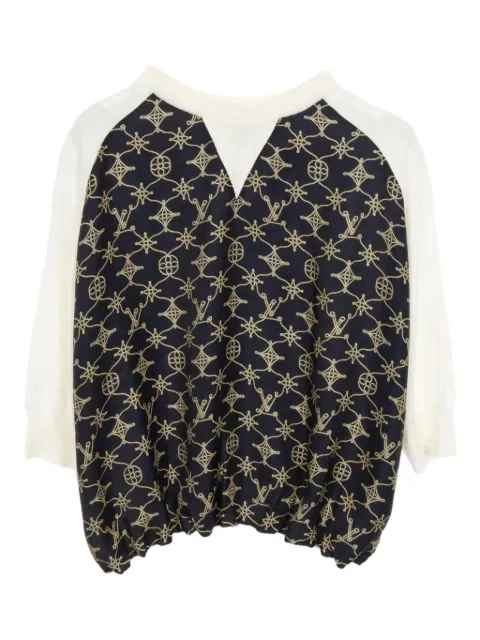 Louis Vuitton Pre-Owned 10s nautical monogram knit top