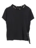 Louis Vuitton Pre-Owned side-strap eyelet cotton t-shirt - Black