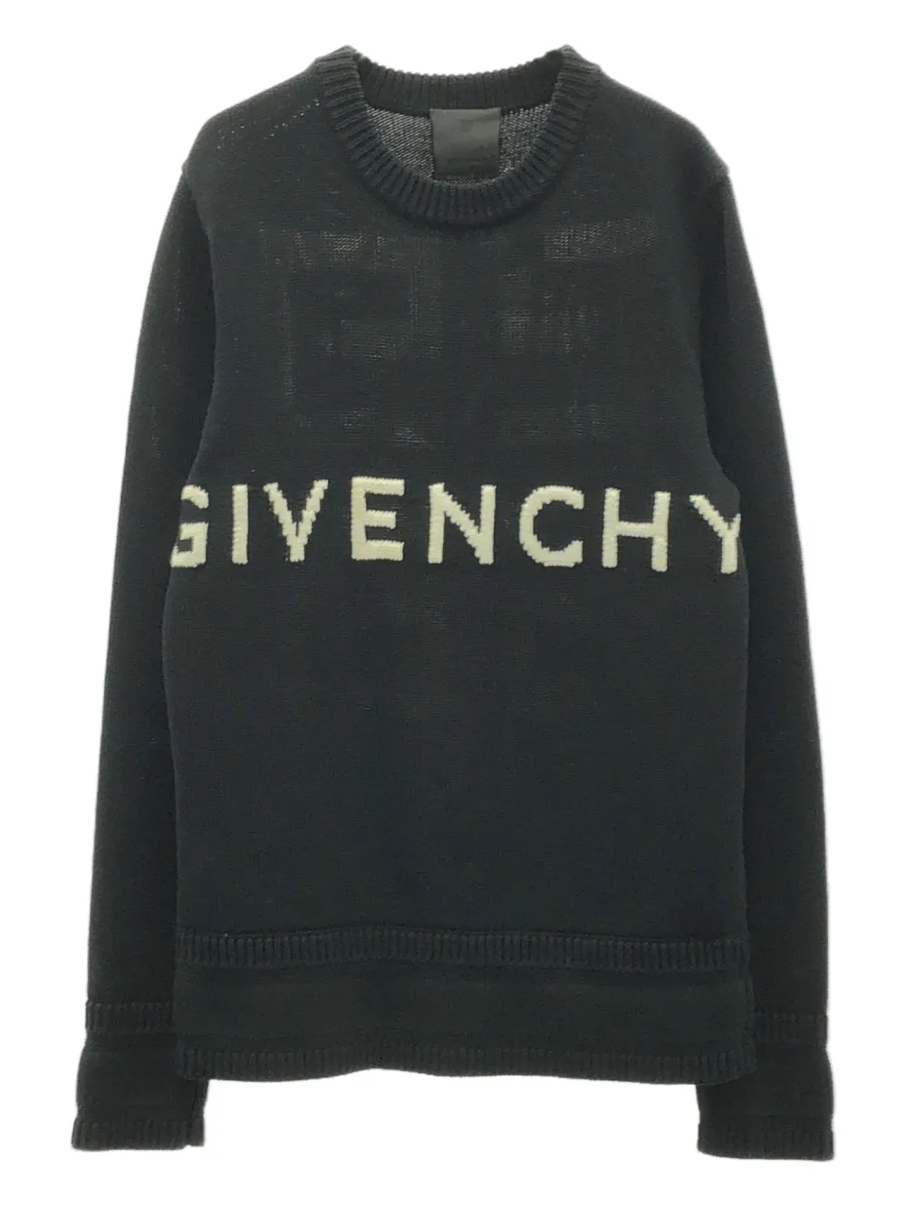 2000s knit logo sweater