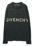 Givenchy Pre-Owned 2000s knit logo sweater - Black