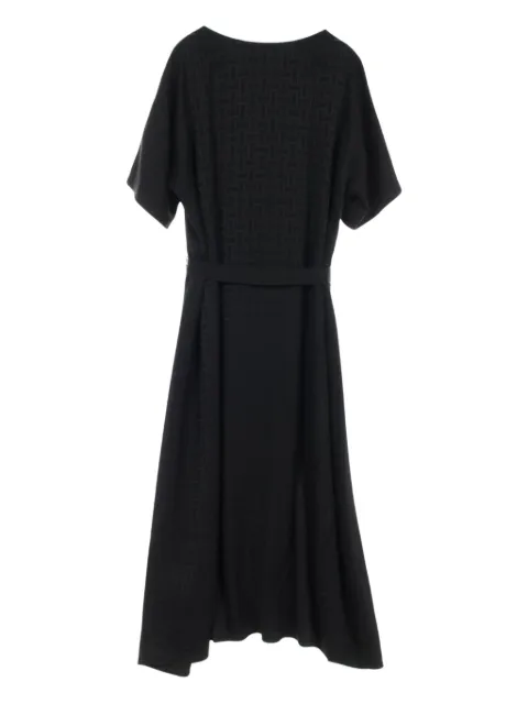 Hermès Pre-Owned vestido midi de seda 2020