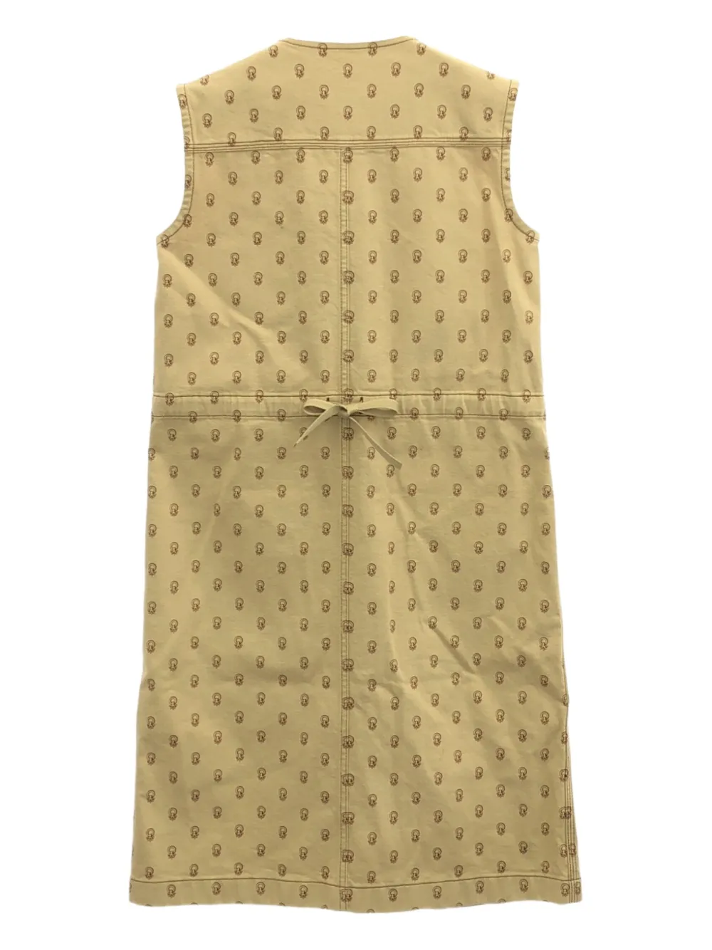 Hermès Pre-Owned 2010 jurk met print - Beige