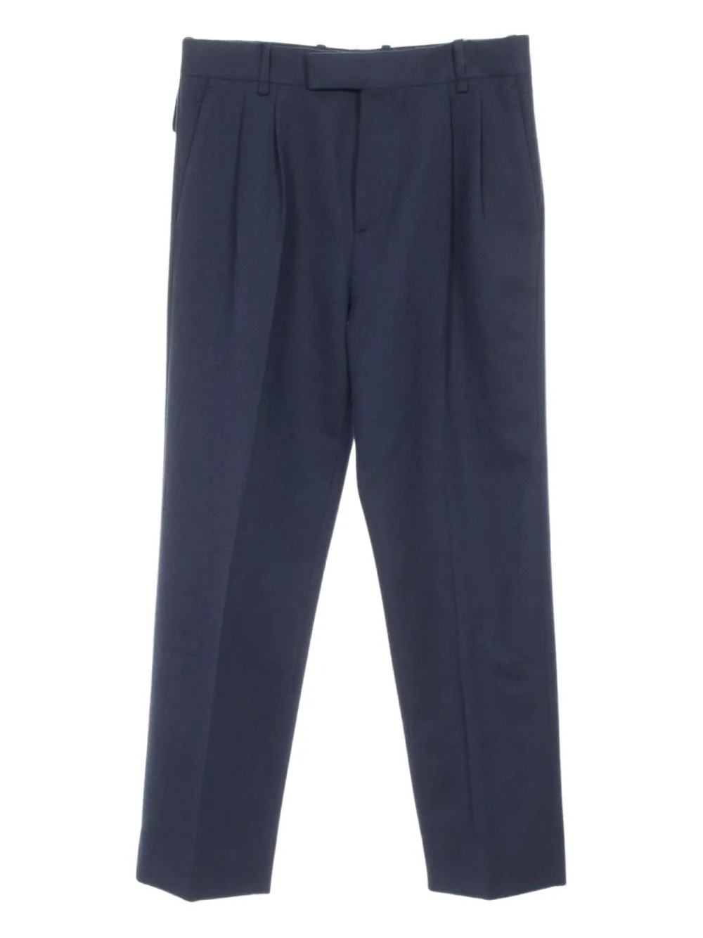 Pre-owned Louis Vuitton 2010s Wool Pleated Trousers In Blue