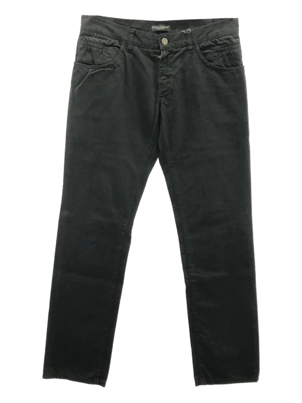 Dolce & Gabbana Pre-Owned 2000 cotton trousers | Black | Image 1