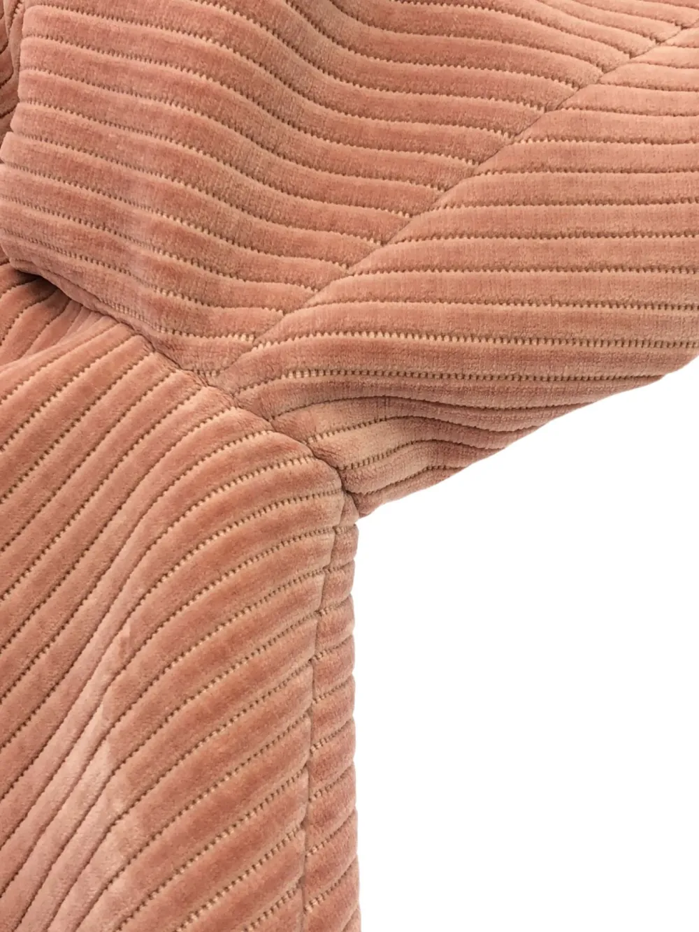 Pre-owned Prada 2010s Corduroy Cotton Coat In Neutral