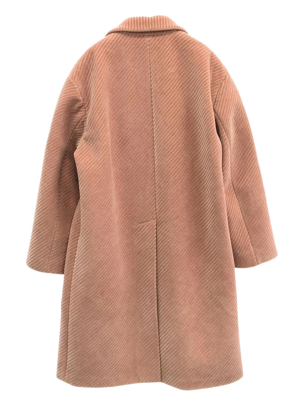 Pre-owned Prada 2010s Corduroy Cotton Coat In Neutral