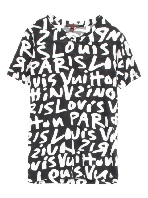 Louis Vuitton Pre-Owned playera con logo estampado 2010