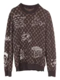 Louis Vuitton Pre-Owned 2010 monogram wool jumper - Brown