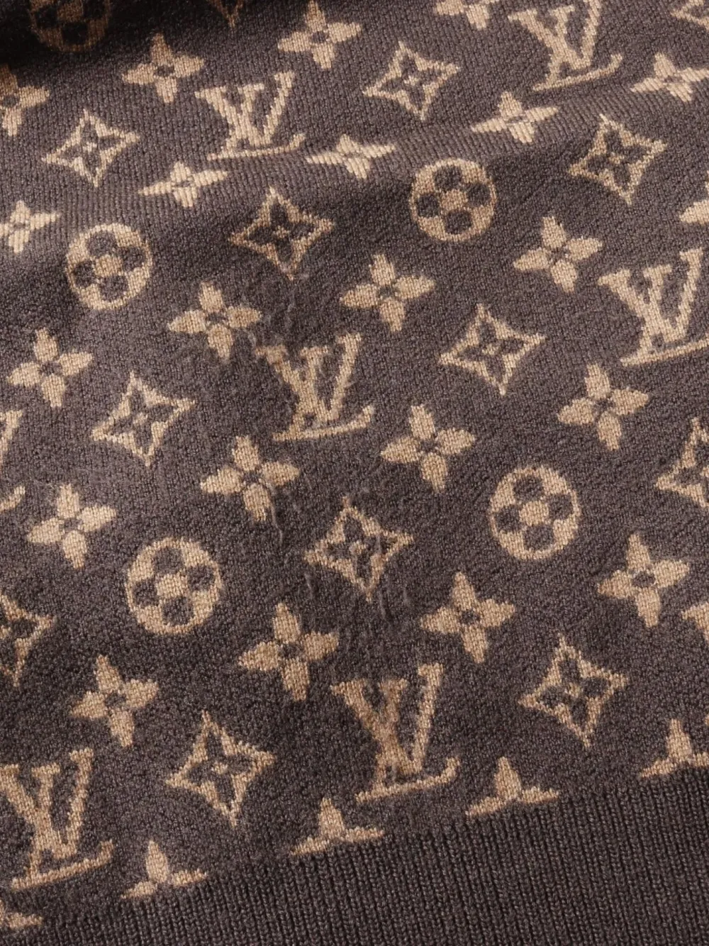Pre-owned Louis Vuitton 2010 Monogram Wool Jumper In Brown