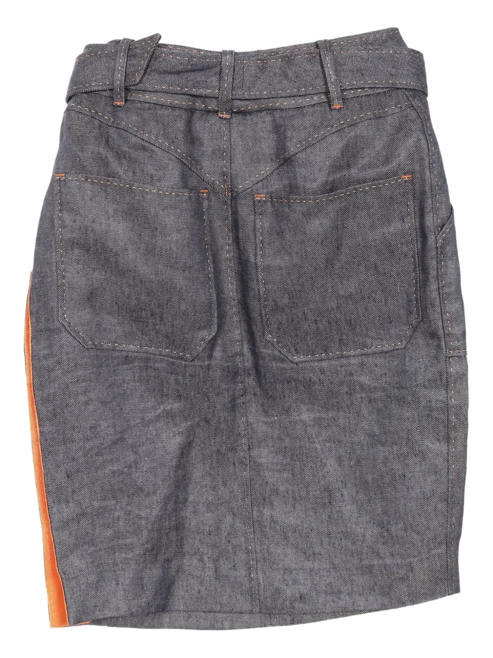 Hermès Pre-Owned 2010s wikkelrok met knopen - Grijs