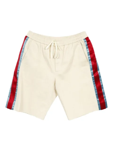 Gucci Pre-Owned 2010s side-stripe cotton shorts