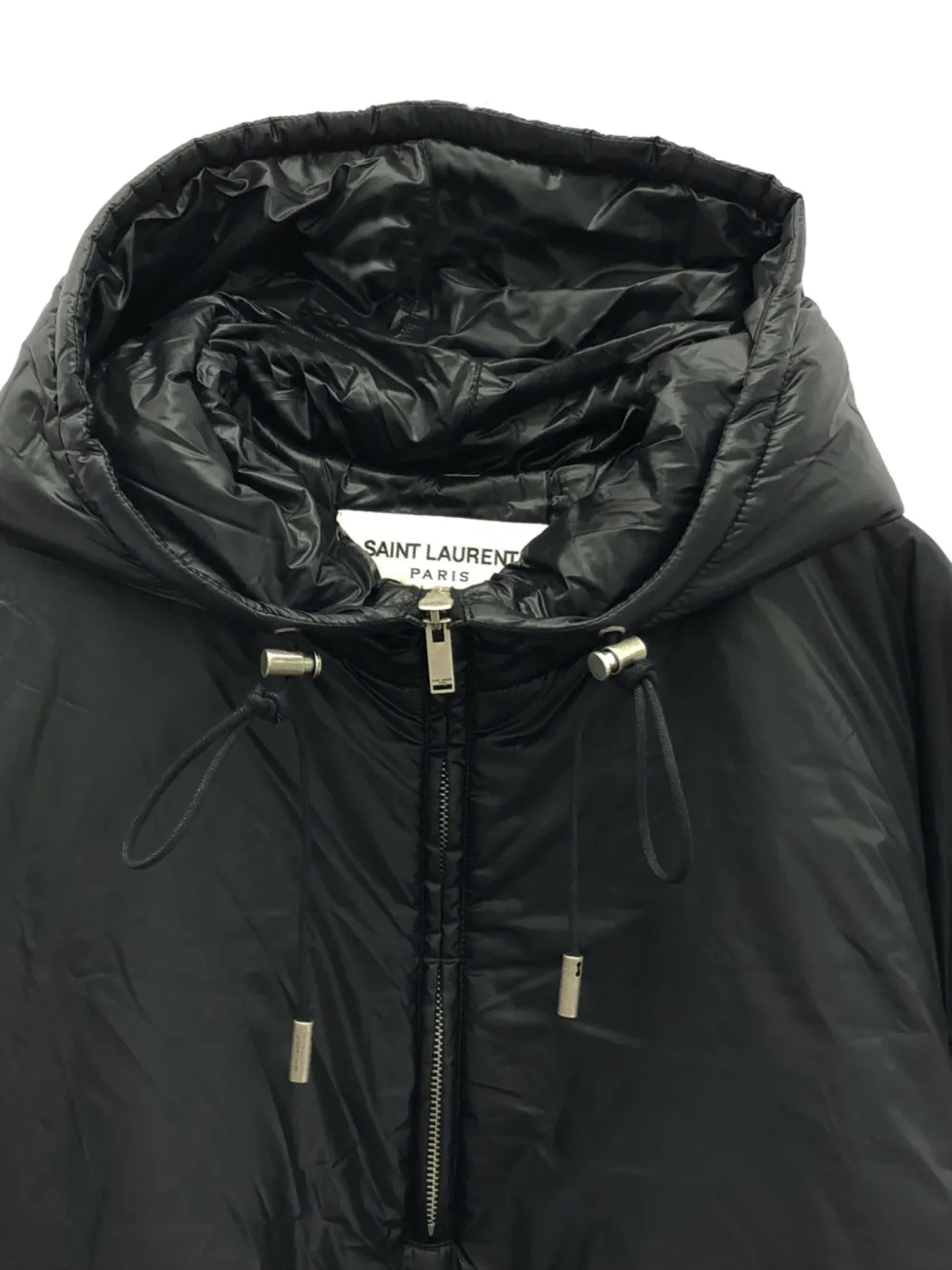 Pre-owned Saint Laurent 2020s Hooded Blouson Jacket In Black