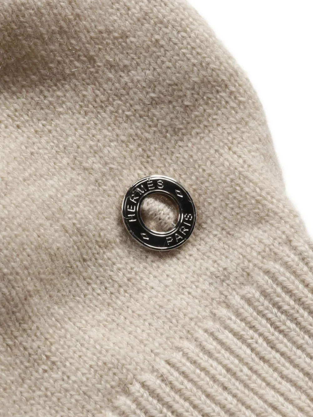 Pre-owned Hermes 2010s Cashmere Sweater In Neutral
