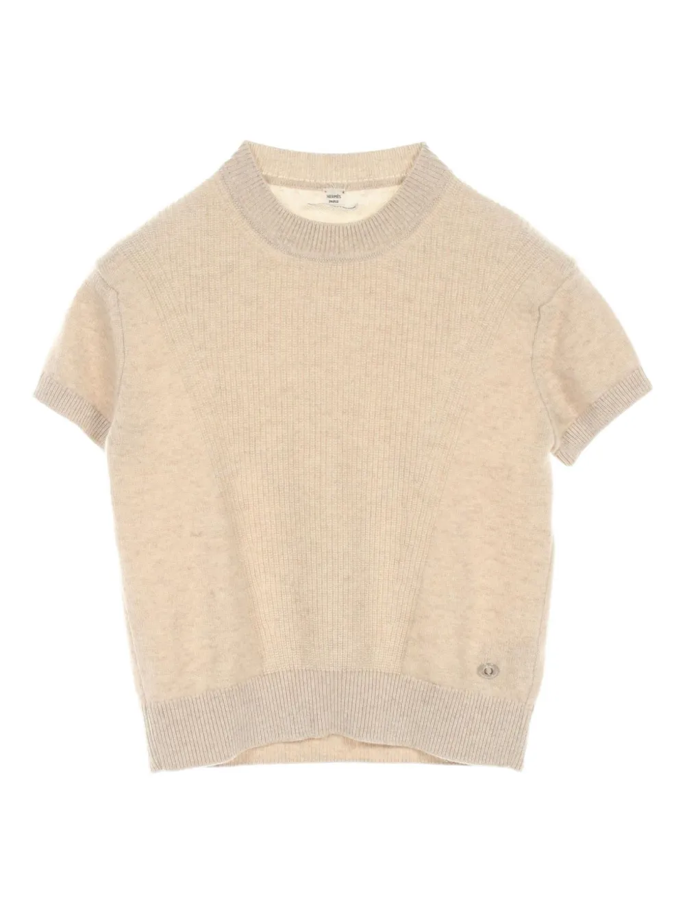 Pre-owned Hermes 2010s Cashmere Sweater In Neutral