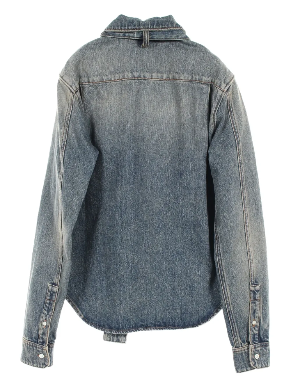 Loewe Pre-Owned 2010s bow-detailing denim shirt | Image 2