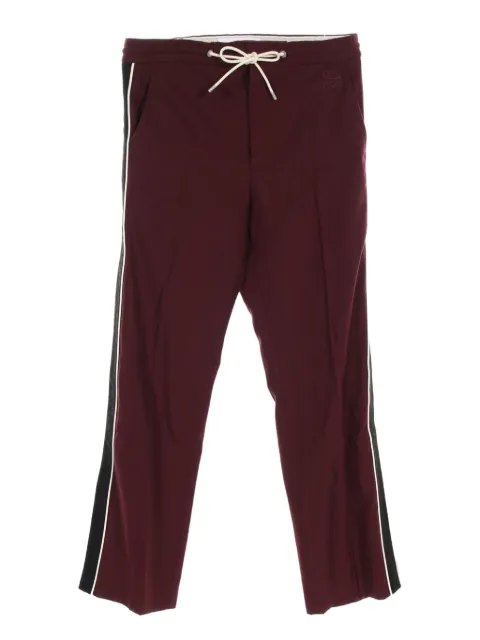 Loewe Pre-Owned 2010s drawstring-waist side-stripe trousers