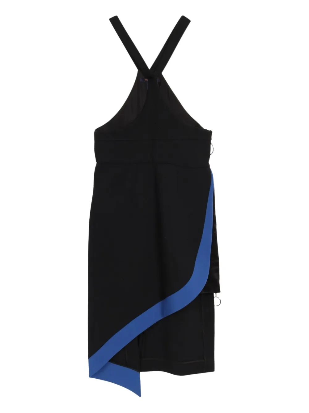 Louis Vuitton Pre-Owned 2010s asymmetrische jurk van wolblend - Zwart