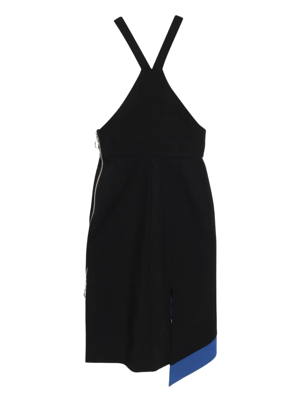 2010s asymmetric wool-blend dress