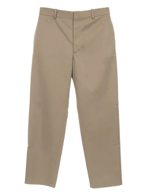 Loewe Pre-Owned 2020s logo-patch chino trousers