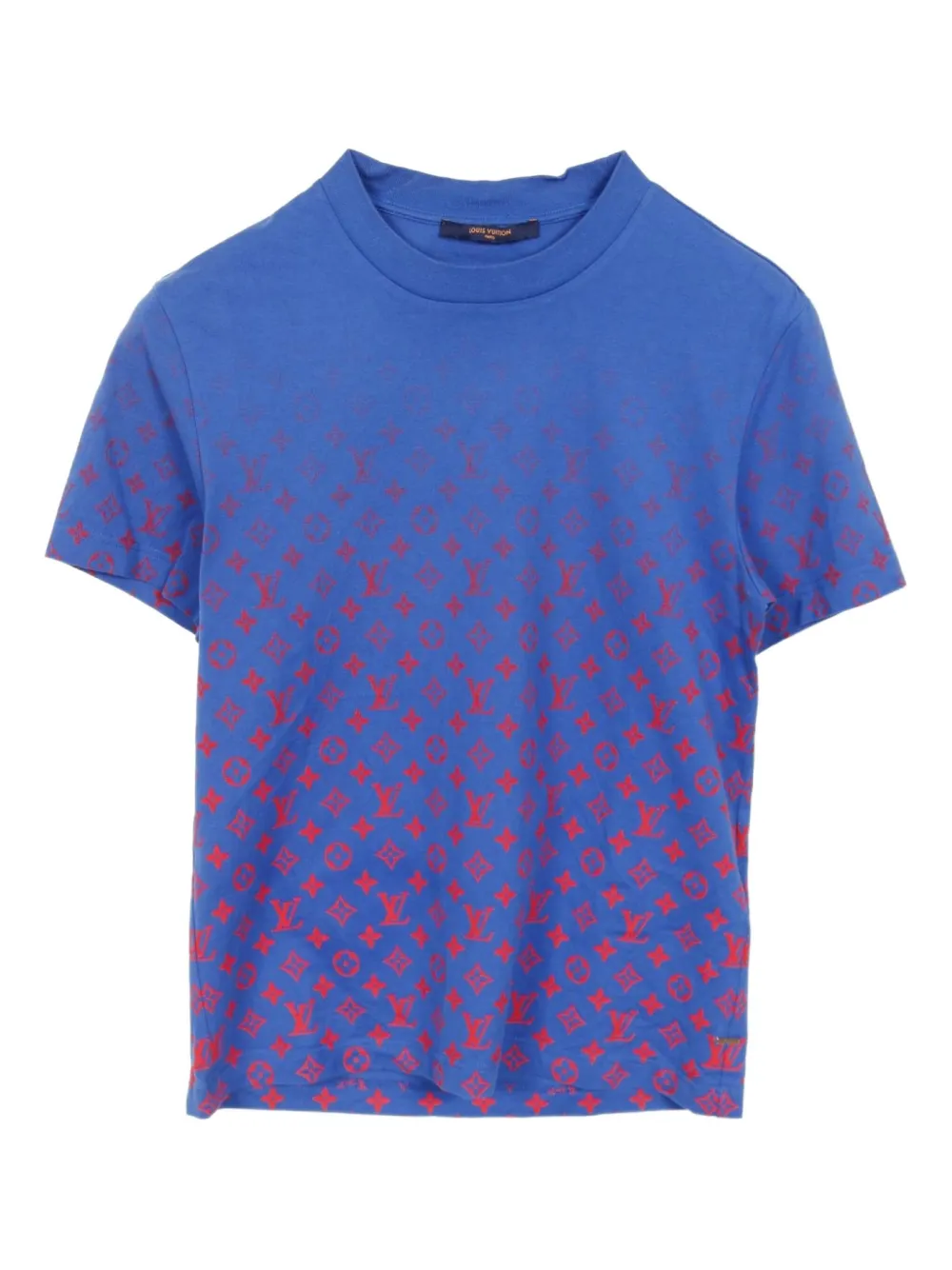 2010s gradient monogram-print T-shirt