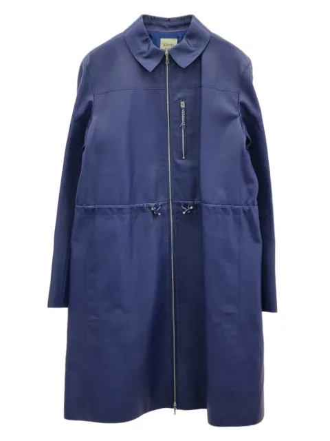 Hermès Pre-Owned معطف جلد 2010