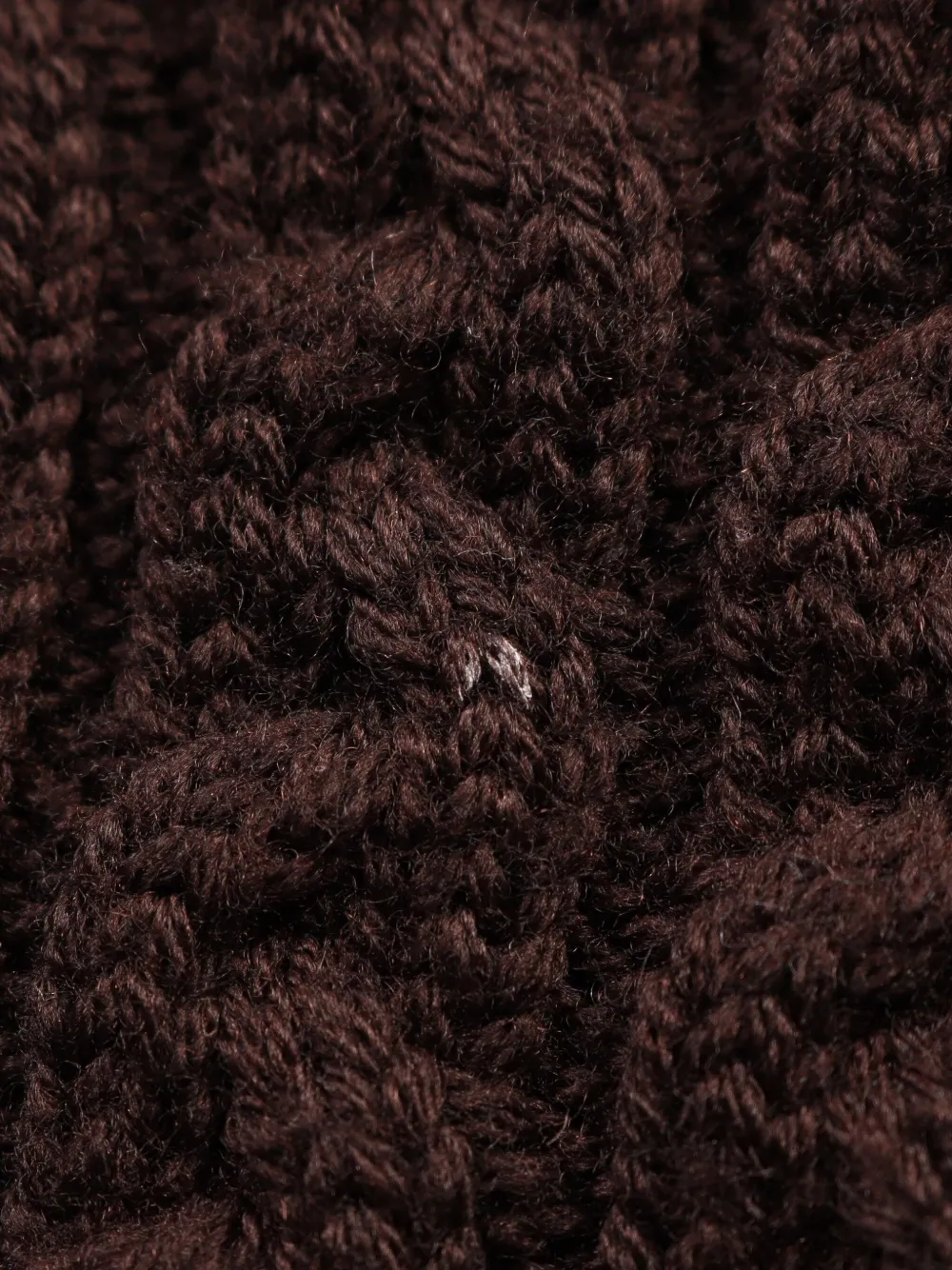 Pre-owned Loewe 2010 Anagram Cable-knit Vest In Brown