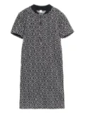Hermès Pre-Owned 2010s half-zip patterned dress - Black