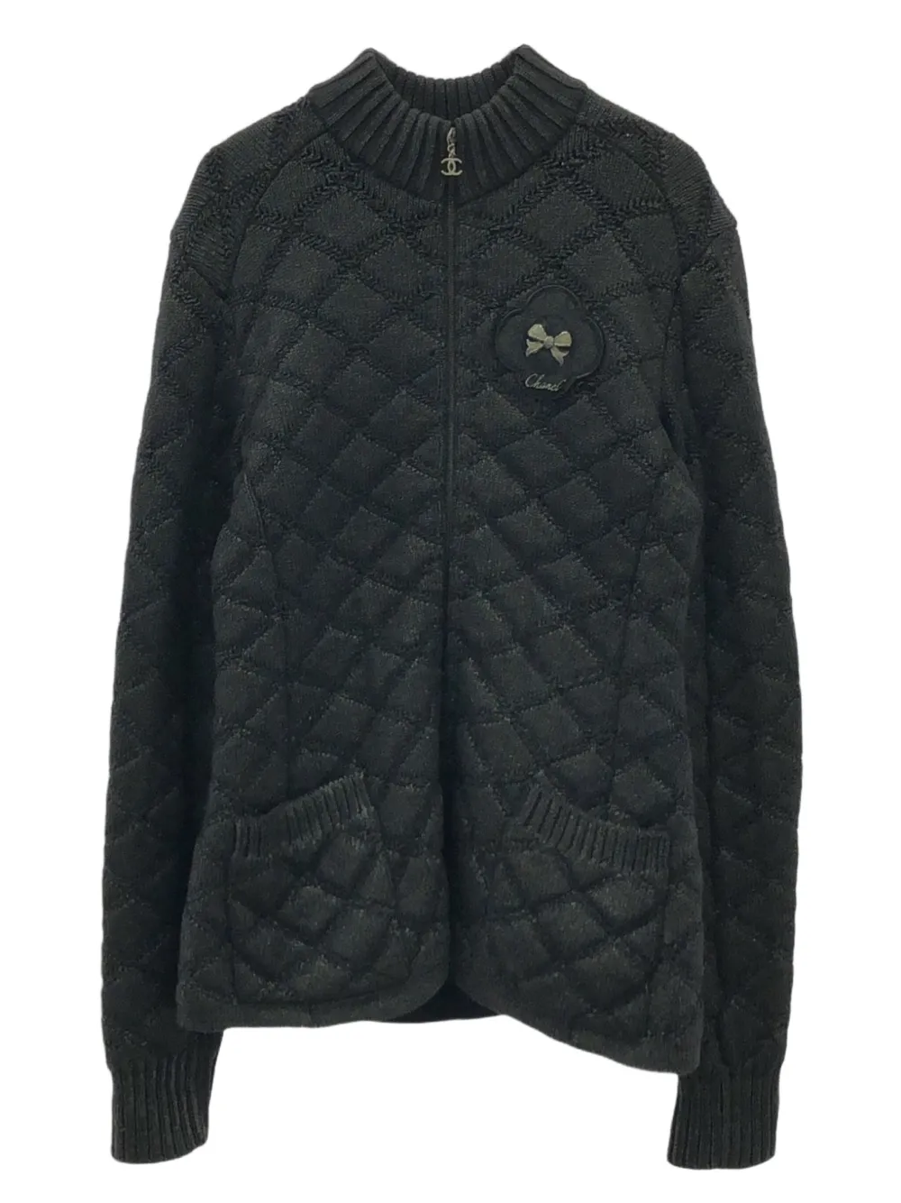 CHANEL Pre-Owned 2010s gesteppte Jacke | Schwarz | Image 1