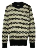 Hermès Pre-Owned 00s chain pattern cashmere top - White
