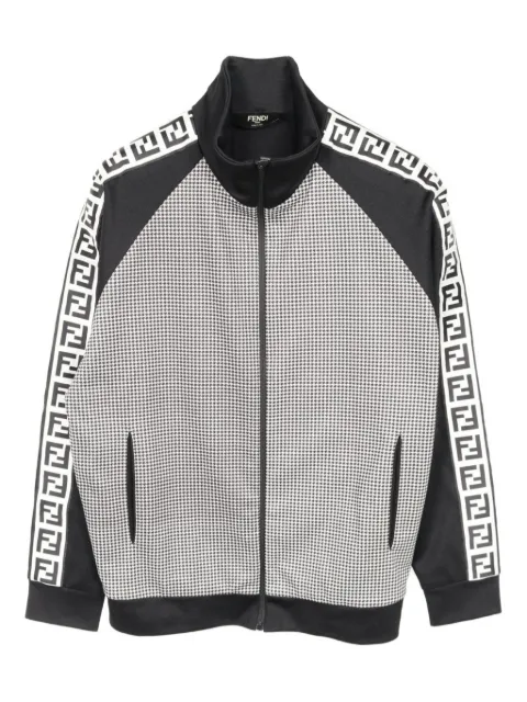 Fendi Pre-Owned 2010s FF-detail houndstooth-pattern jacket