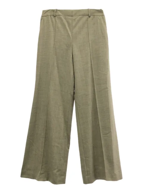 CHANEL Pre-Owned 2010s pinstriped wool-cashmere trousers