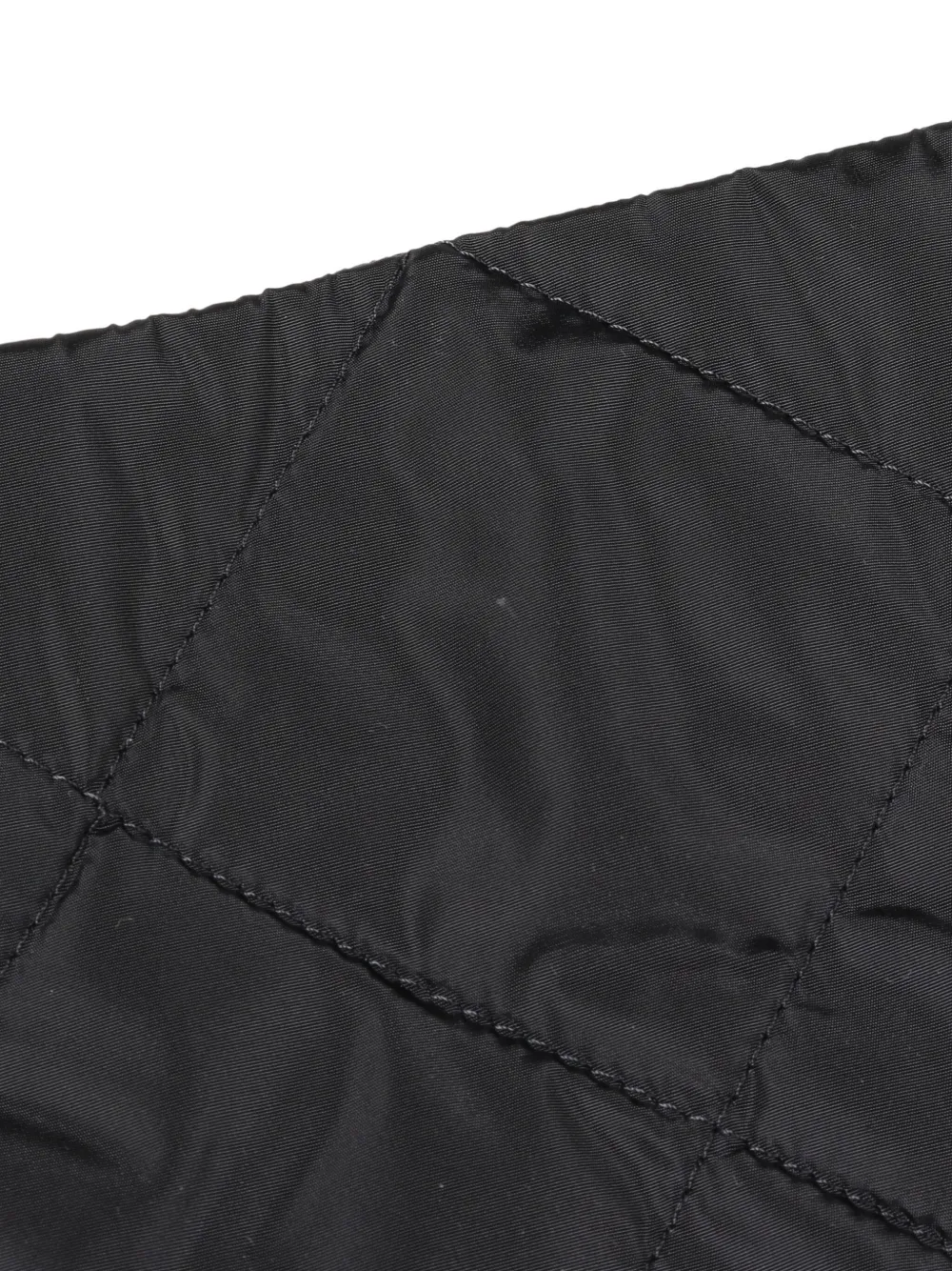 Pre-owned Prada 2010s Re-nylon Quilted Mini Skirt In Black