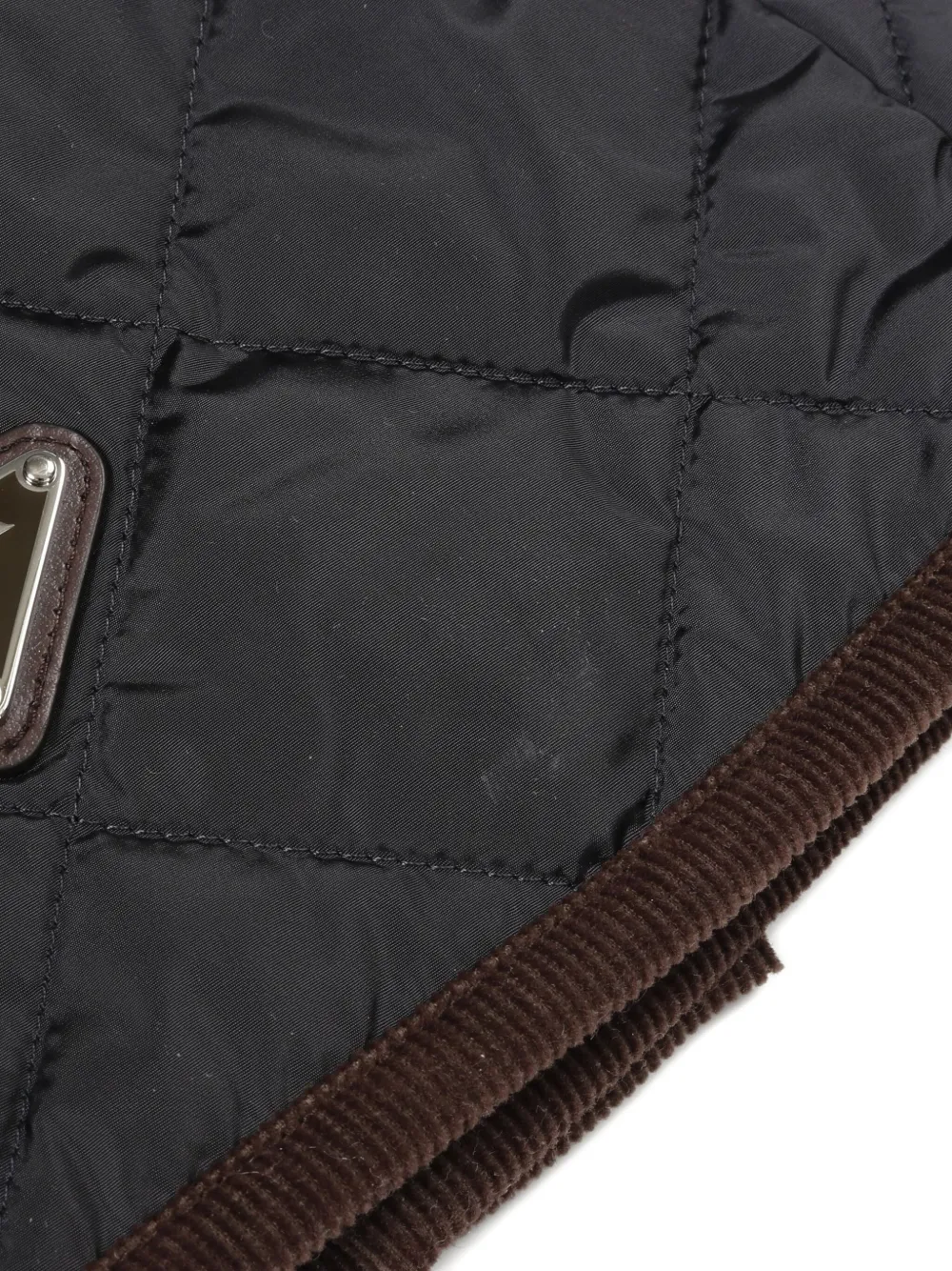 Pre-owned Prada 2010s Re-nylon Quilted Mini Skirt In Black