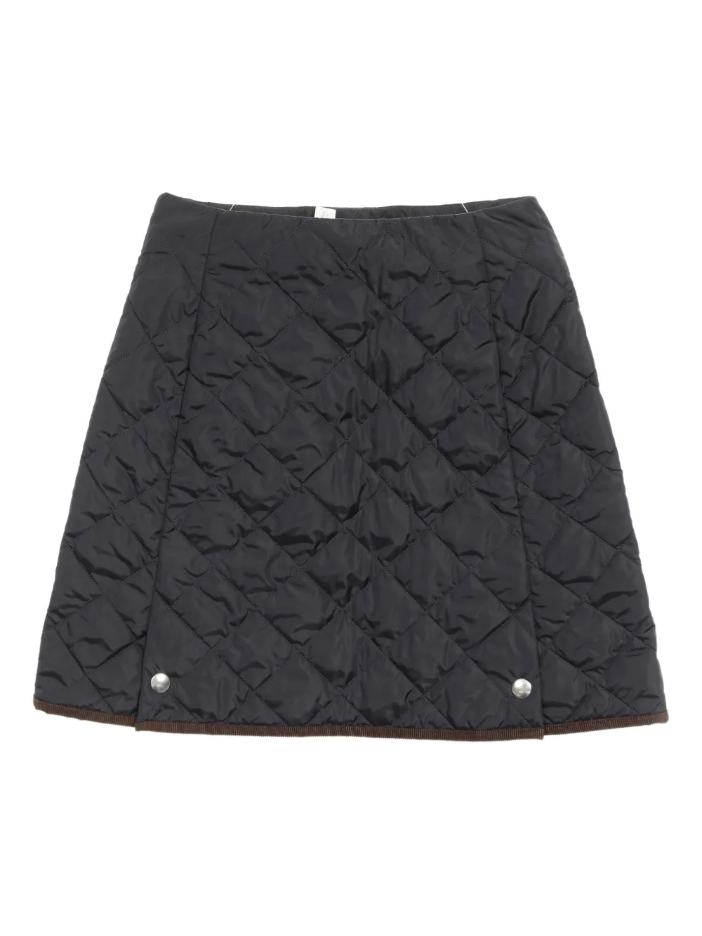 Pre-owned Prada 2010s Re-nylon Quilted Mini Skirt In Black