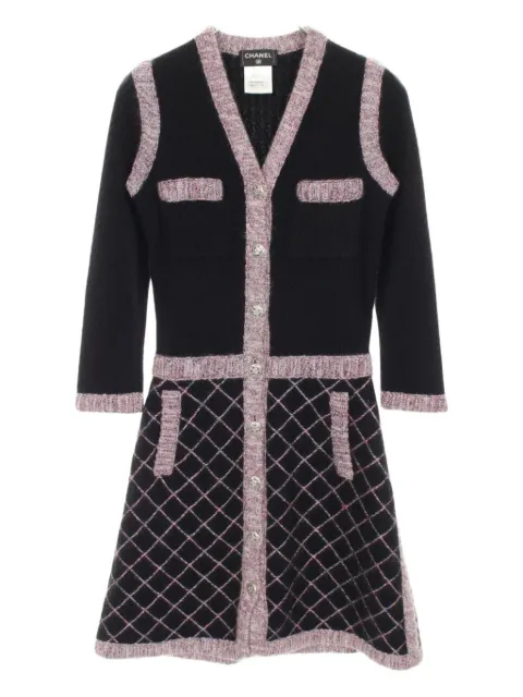 CHANEL Pre-Owned فستان 'كاميليا' منسوج 1986-1988