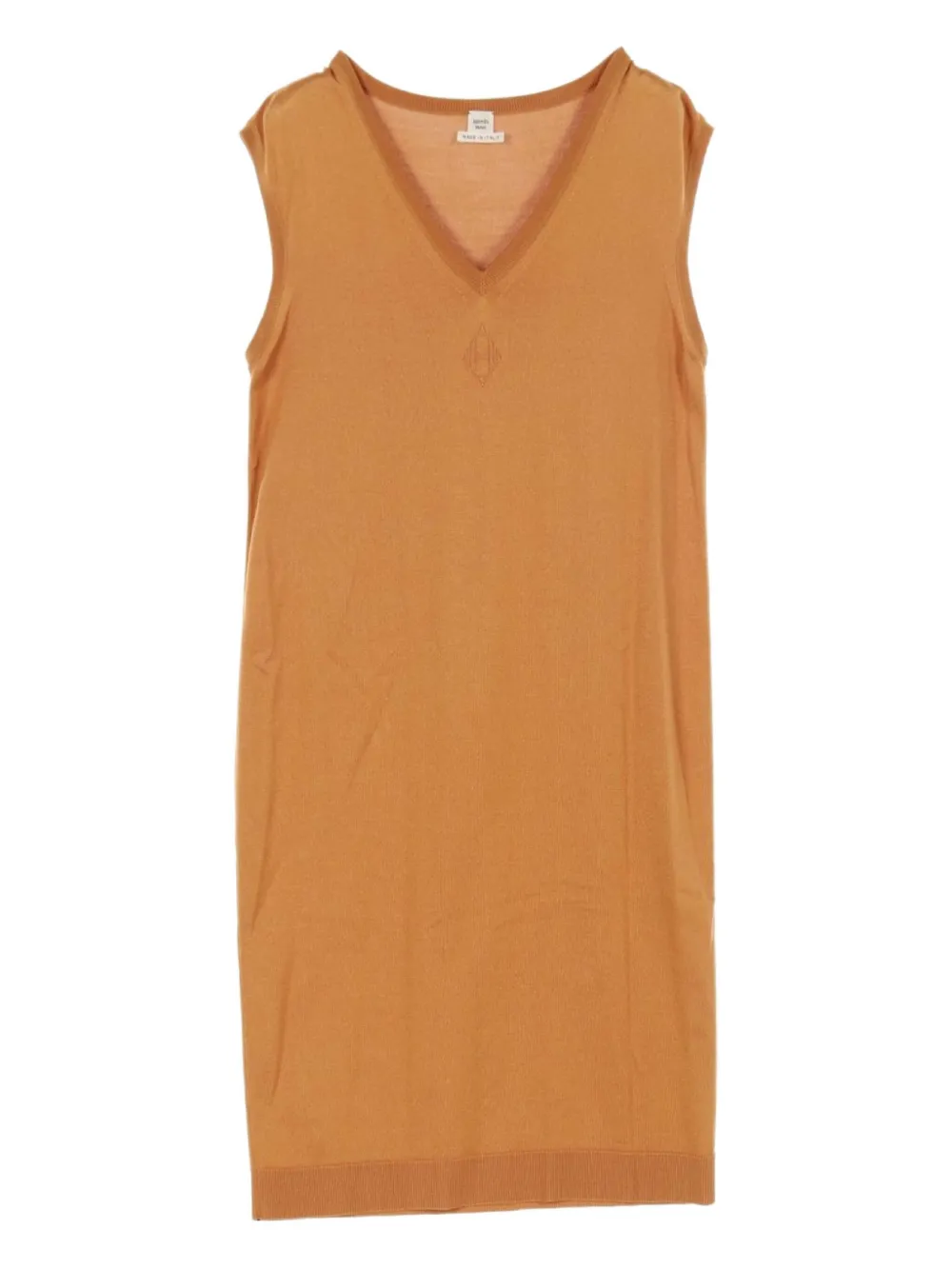 Hermès Pre-Owned 2010 H-logo dress - オレンジ Hermès Pre-Owned 2010 H-logo dress - オレンジ