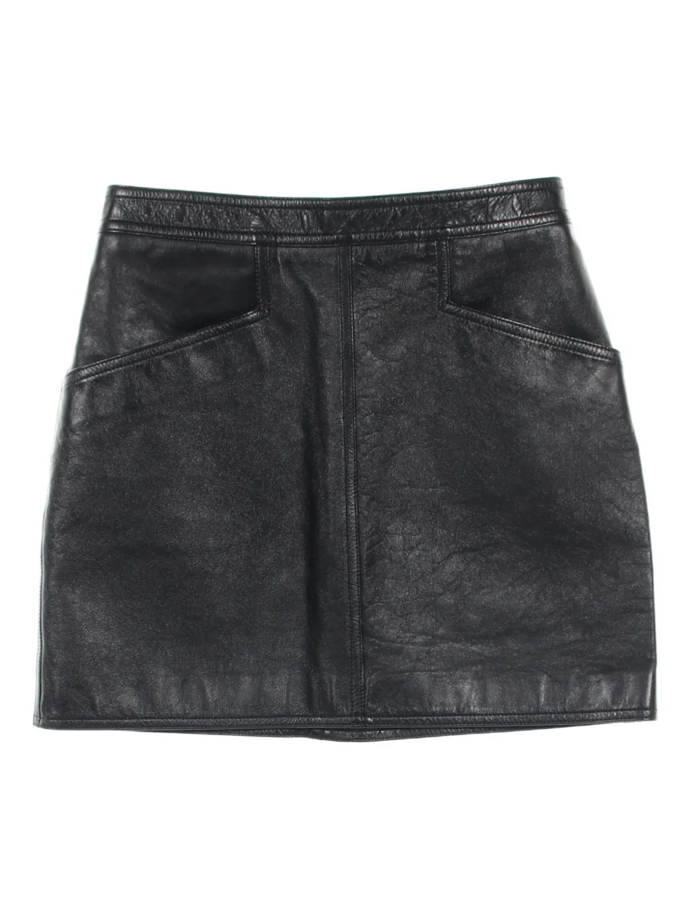 Saint Laurent Pre-Owned 2010s lambskin mini skirt | Image 2