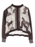 Hermès Pre-Owned 20s horse polka dot top - Brown